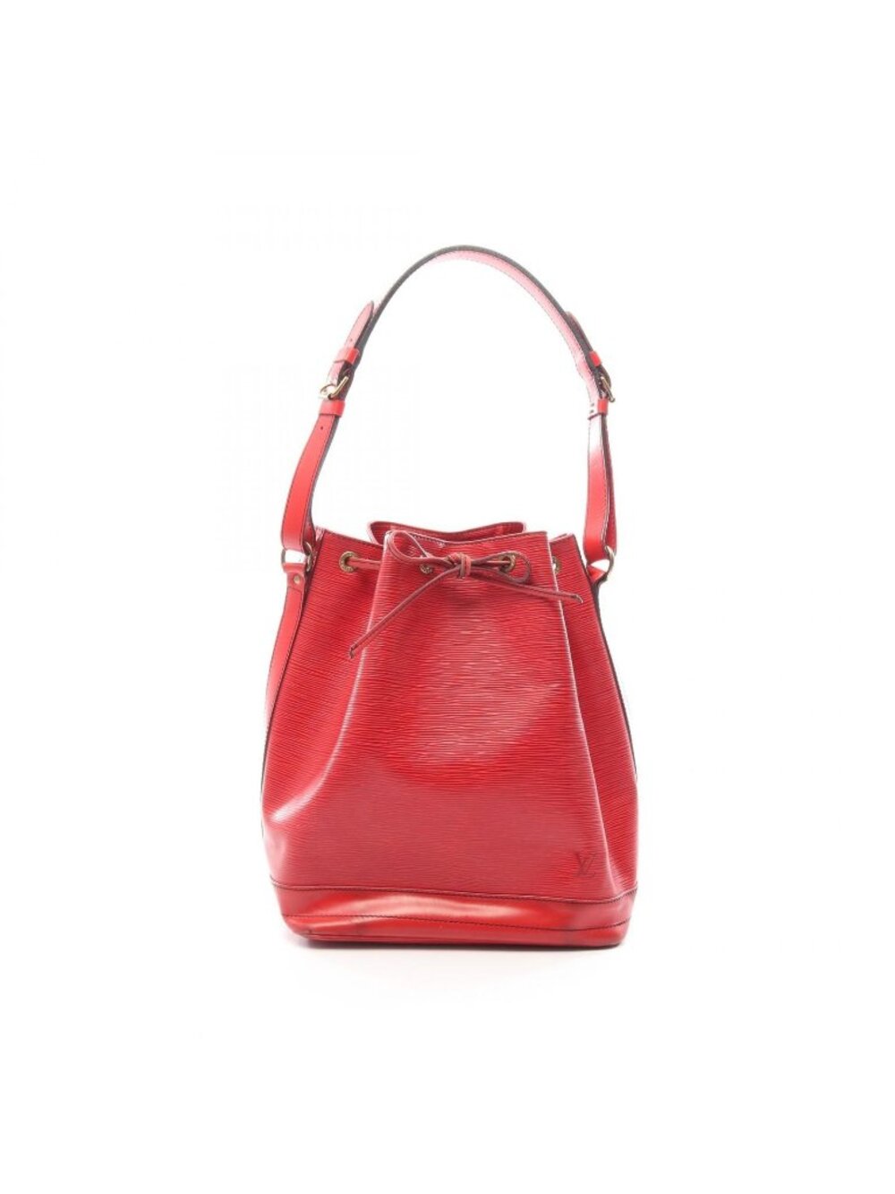 Louis Vuitton Shoulder Bag Noe Castialine Red Leather Noe